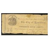 Virginia Obsolete Currency 25 Cents Bank of Lynchb