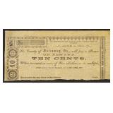 Virginia Obsolete Currency 10 Cents County Nottowa