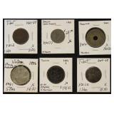 Worldwide Coins in 2 x 2s, mostly identified, good