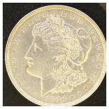 US Coins 1921-D Morgan Silver Dollar, Circulated