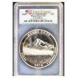 US Coins 2010 Mount Hood 5 Ounce Silver Quarter Gr