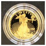 US Coins 1995-W Quarter Ounce Gold Eagle, Proof in