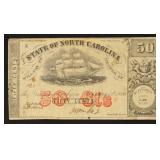 North Carolina Obsolete Currency 50 Cents The Stat