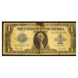 US Paper Money 1923 $1 Silver Certificate, taped t