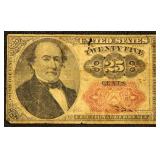 US Paper Money 25 Cent Fifth Issue Fractional Curr
