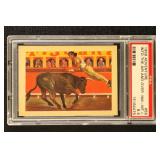1956 Adventure PSA 8.5 graded Bull Fighting card #