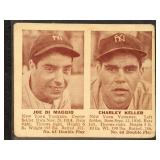 Joe DiMaggio & Charlie Keller 1941 Double Play Bas