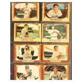 1955 Bowman Baseball Cards, 8 different in plastic