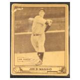 Joe DiMaggio 1940 Play Ball Baseball Card #1, with