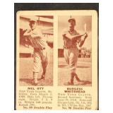 Mel Ott & Burgess Whitehead 1941 Double Play Baseb