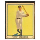 Hank Greenberg 1941 Play Ball Baseball Card #18, w