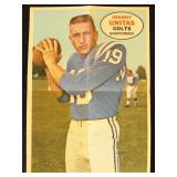 Johnny Unitas 1968 Topps Football Poster, very sha