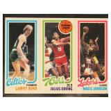 Magic Johnson & Larry Bird Rookie Card, 1980 Topps