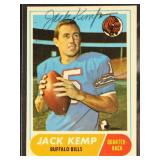 Jack Kemp Autograph 1968 Topps Football Card #149,