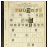 Spain Stamps 1860s-1940s Used and Mint Hinged coll