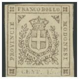 Italy Modena Stamps #11A Mint No Gum with CV $350