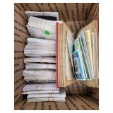 Worldwide Stamps on dealer cards, a few hundred id