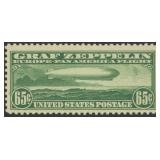 US Stamps #C13 Mint Hinged repaired perf CV $180