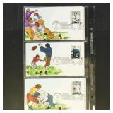 US Stamps 12 Melissa (Mem) Fox Hand Painted First