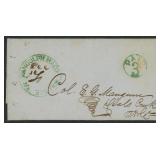 Randolph Macon College VA 1851 US Stampless Cover
