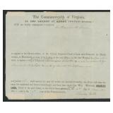 Moorefield VA 1849 US Stampless Folded Letter on S