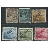 Liechtenstein Stamps #C1-C6 Mint Hinged CV $175