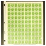 CSA U-1b 1955 2c Altered Plate by Dietz, sheet of