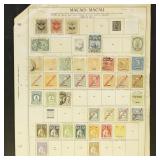 Macao Stamps 1880s-1950s mint hinged and used on a