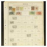 Senegal Stamps Mint Hinged & Used collection on pa