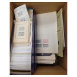 Worldwide Stamp Accumulation in Bankers Box, inclu