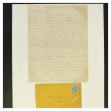 Civil War Soldier's Letter Sent from Camp near Fre