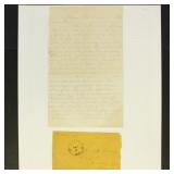 Civil War Soldier's Letter Sent from Orange Court