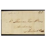 Lynchburg, VA Straightline Cancel on Folded Letter