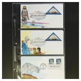 US Stamps 12 Melissa (Mem) Fox Hand Painted First