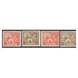 Great Britain Stamps #185-186, 203-204 Mint NH Bri
