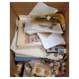 US & Worldwide Stamps accumulation in bankers box,