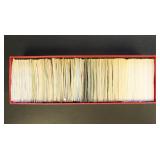 Worldwide Stamps in dealer cards in long red box,