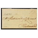 Lynchburg., VA Straightline Cancel on Folded Lette