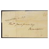 Richmond, VA Straightline Cancel on Folded Letter