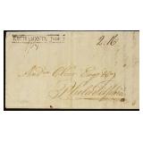 Richmond, VA Straightline Cancel on Folded Letter