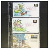 US Stamps 12 Melissa (Mem) Fox Hand Painted First