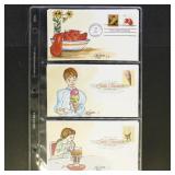 US Stamps 12 Melissa (Mem) Fox Hand Painted First