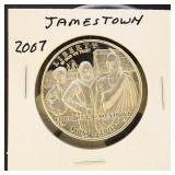 US Coins 2007 Jamestown Modern Silver Commemorativ