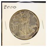 US Coins 2000 Silver Eagle