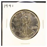 US Coins 1991 Silver Eagle