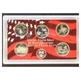 US Coins 2004 Proof Set - Quarters (5 coins) SILVE