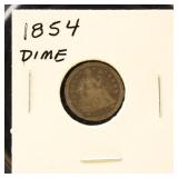 US Coins 1854 & 1873 Seated Liberty Dimes
