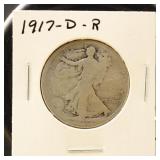 US Coins 1917-D (Reverse) & 1917 Walking Liberty H