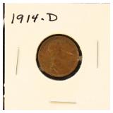 US Coins 1914-D Lincoln Wheat Cent