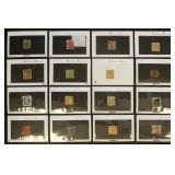 German States Stamps on dealer cards CV $1407